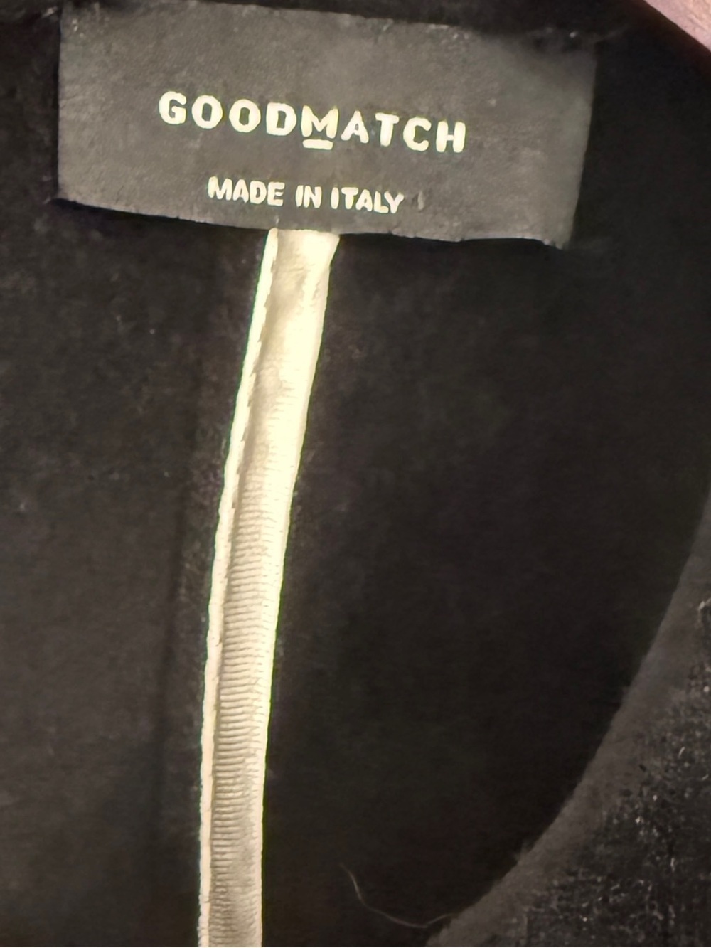 GOODMATCH Women's Italian Black Velvet Double Breasted Pea Coat Size M - Picture 3 of 4